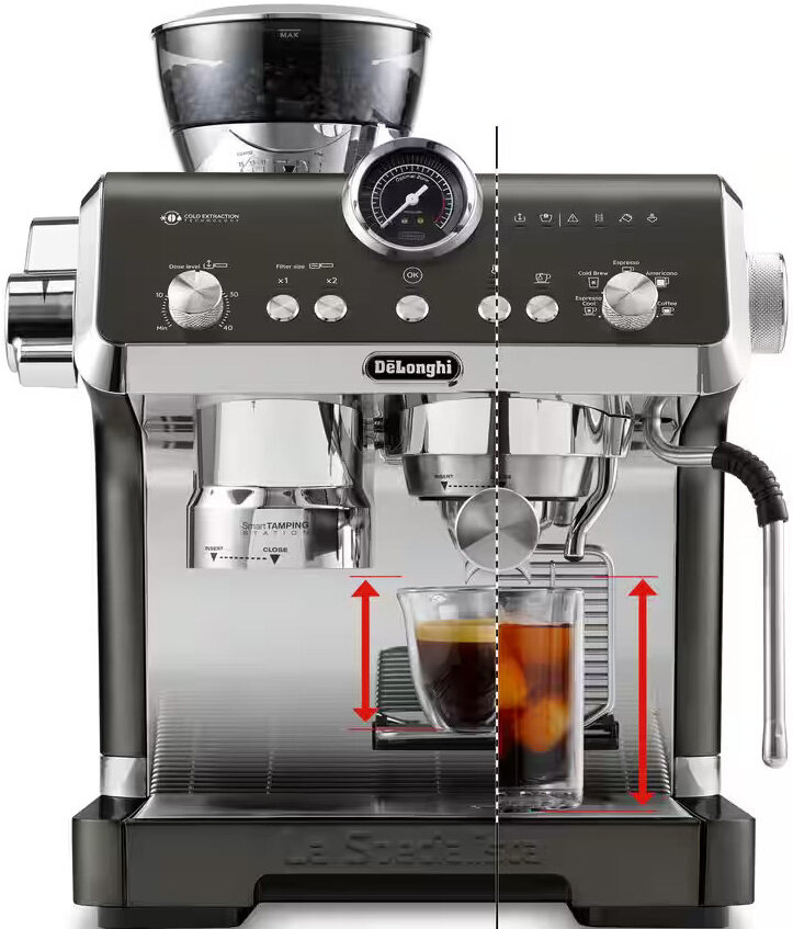 Кофеварка Delonghi La Specialista EC9555, рожковая, 1550Вт, 2л, давление 19бар