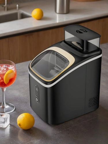 Изображение товара Заливной льдогенератор черный Cooleq ZBC-15, 15 кг/сутки, кубики