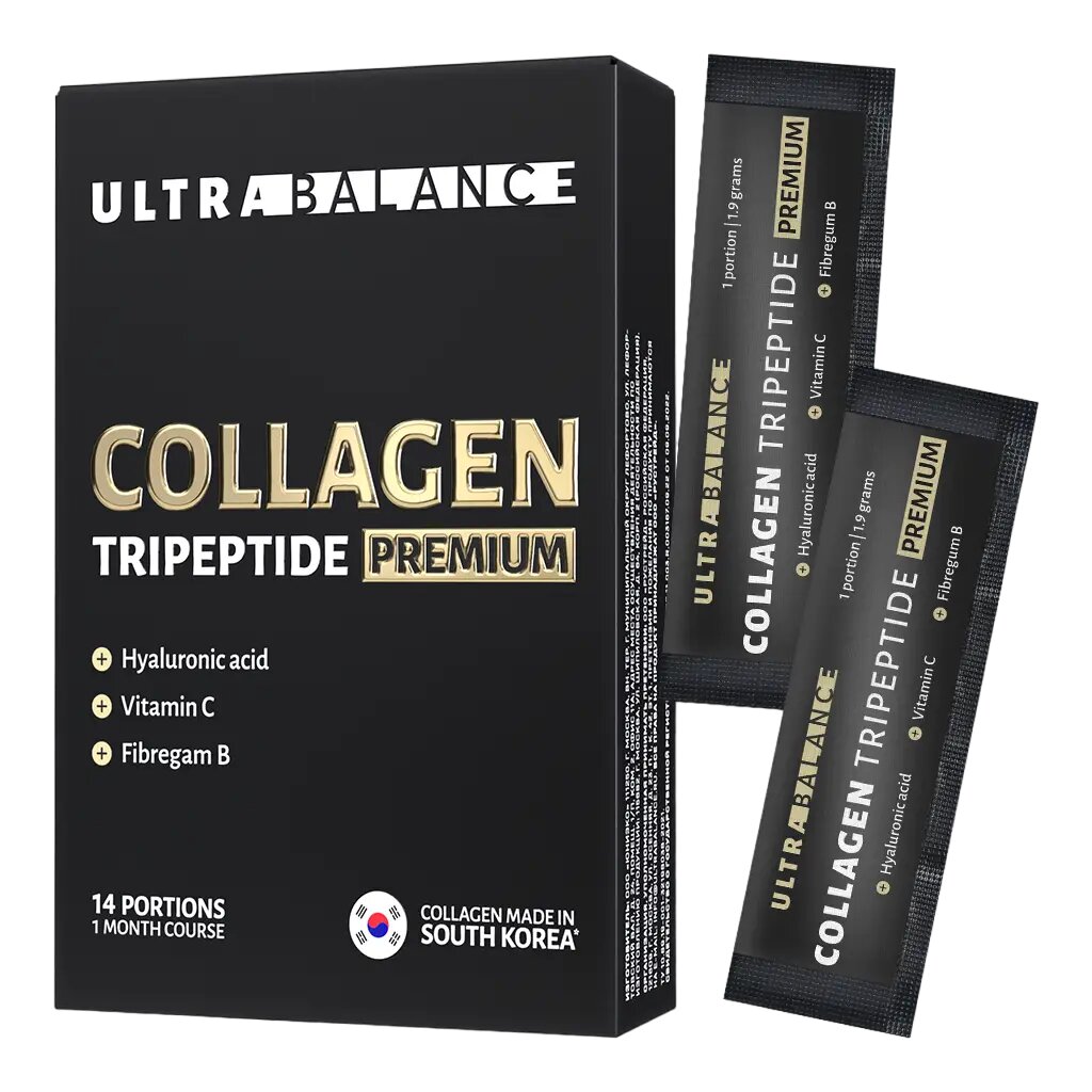 Коллаген Трипептид Премиум UltraBalance Collagen Tripeptide порошок по 1,9 г саше-пакет 14 шт