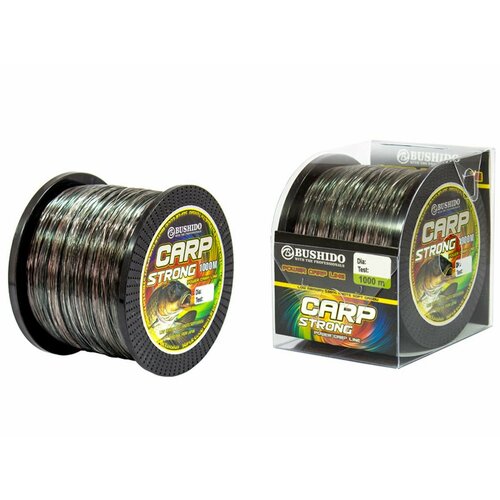 Леска рыболовная BUSHIDO CARP STRONG (1000м) 0,5мм 27,1кг