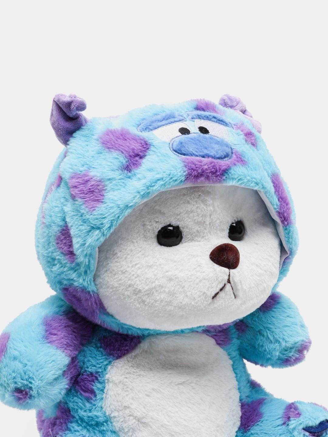 Мишка в костюме Стича, мишка с капюшоном, мягкая игрушка для детей, мишка, для детей и взрослых, для праздника, 75 см — фото 1