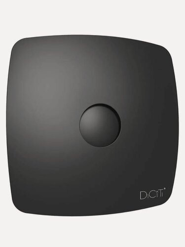 Изображение товара Вентилятор вытяжной DiCiTi RIO 4C Matt black, 100 мм, черный матовый, с обратным клапаном