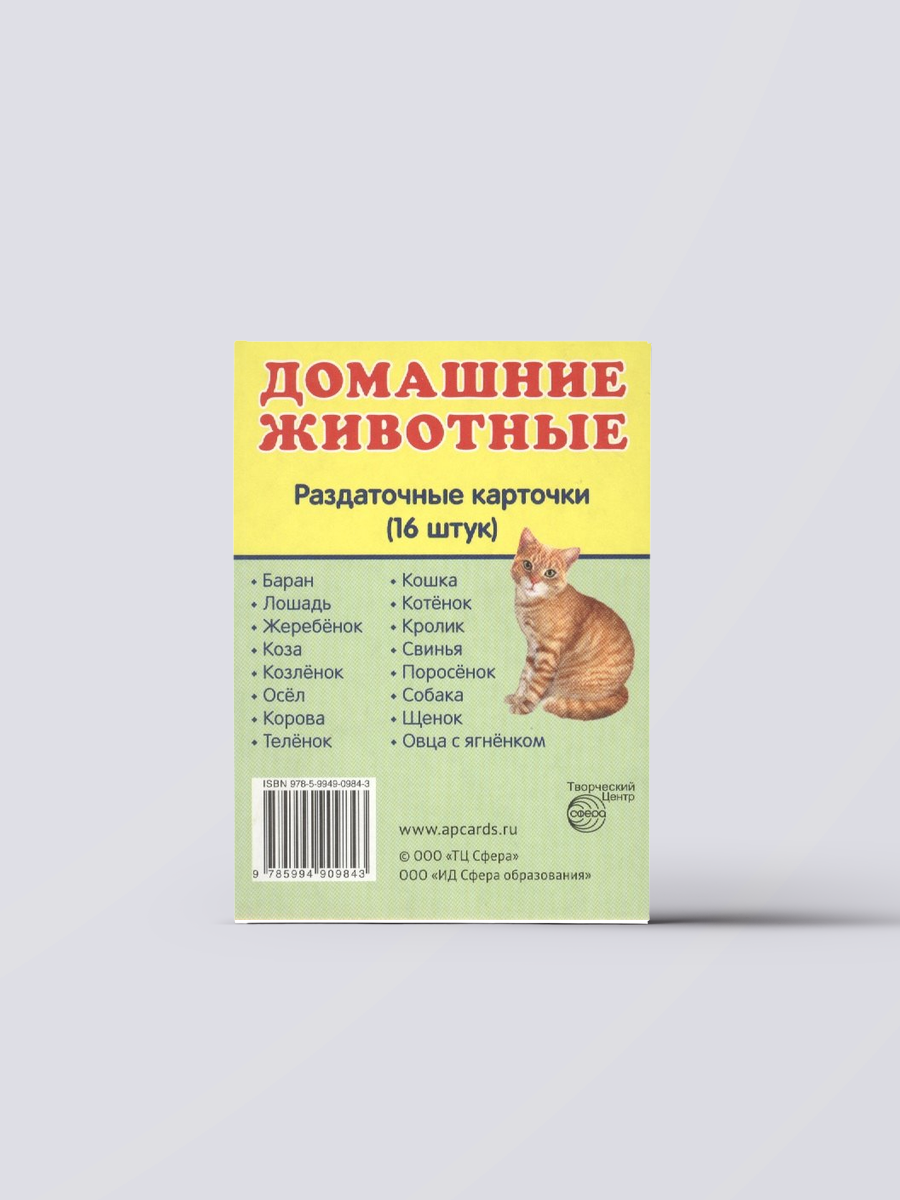 Домашние животные. 16 раздаточных карточек с текстом | Детские Дошкольное образование