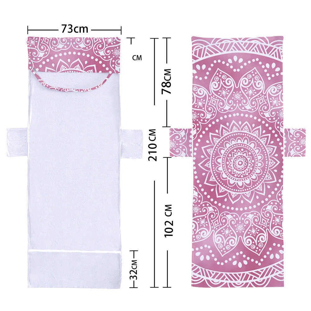 Полотенце покрывало пляжное, трансформер, розовое — фото 1