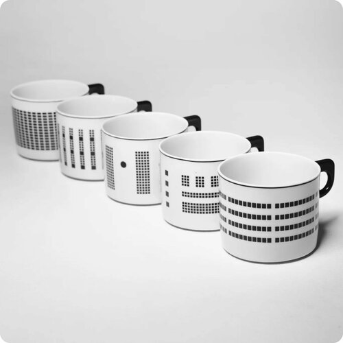 Набор из 5 кружек АНТИХРУПКОСТЬ, Фрагменты, 