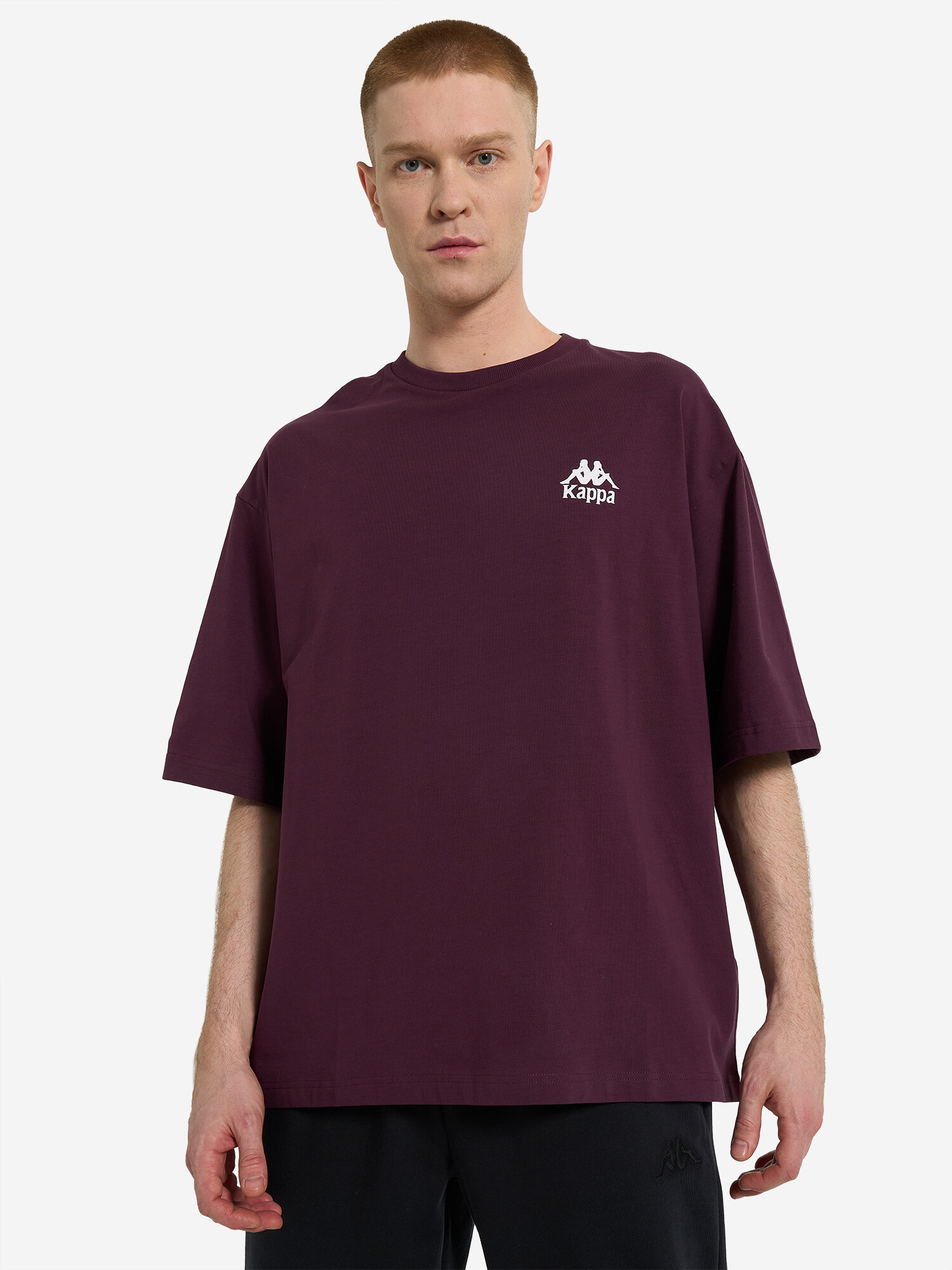 Футболка Kappa Authentic MP Men's Short Sleeve T-shirt, размер 56-58, бордовый — фото 1