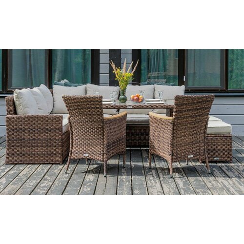 Комплект ROYAL FAMILY ZORRO WOOD DOUBLE КоричневыйБежевый Размеры Высота 870мм Глубина 900мм Ширина 7040мм 157134₽