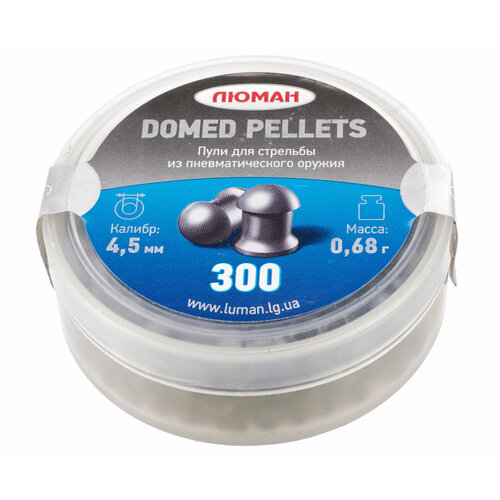 Пули пневматические Люман Domed Pellets 4.5 мм (300 шт, 0.68 грамм)