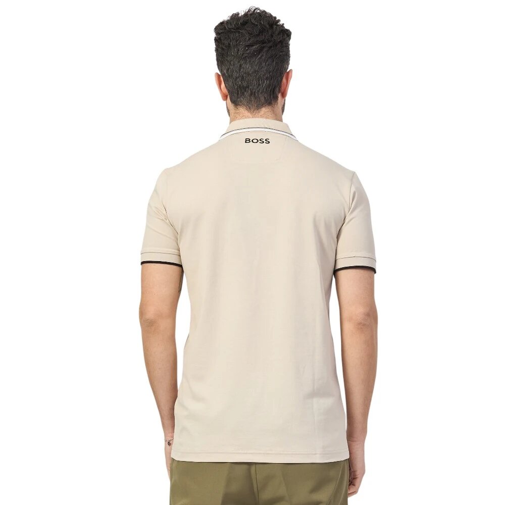 Поло BOSS, размер S, бежевый — фото 1