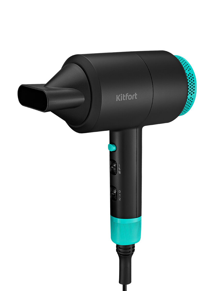 Фен Kitfort КТ-3228-3 черно-бирюзовый