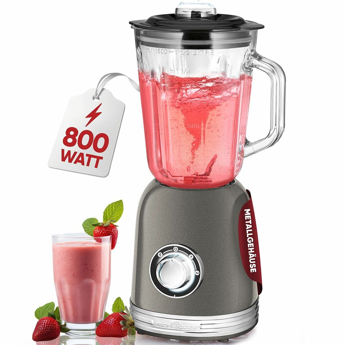 Блендер ProfiCook  PC UM 1195   стационарный  для измельчения  смешивания и взбивания