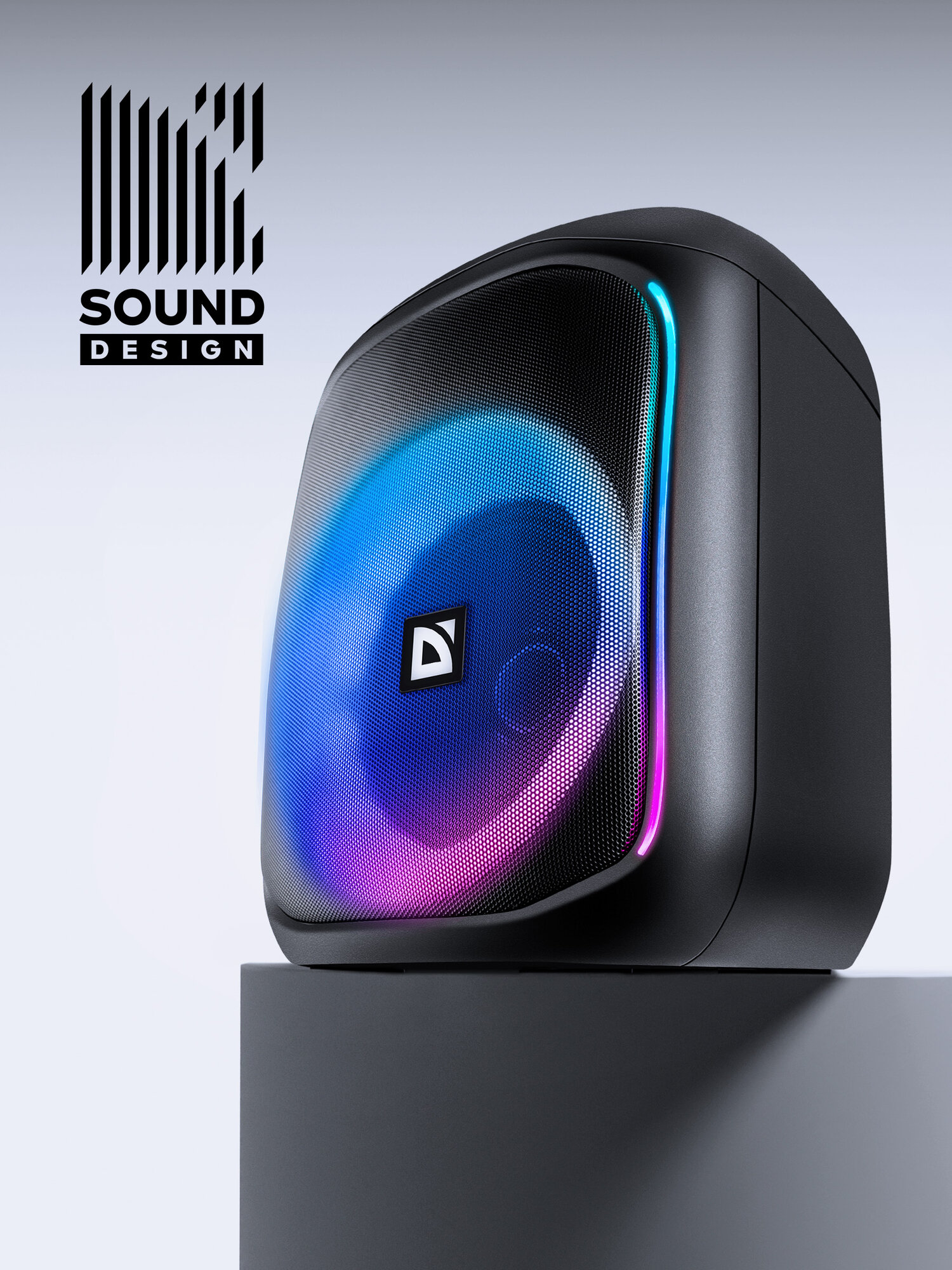 Колонка портативная музыкальная bluetooth беспроводная с блютуз Defender BOOMER 50 Вт с подсветкой MIC TWS FM Режим караоке