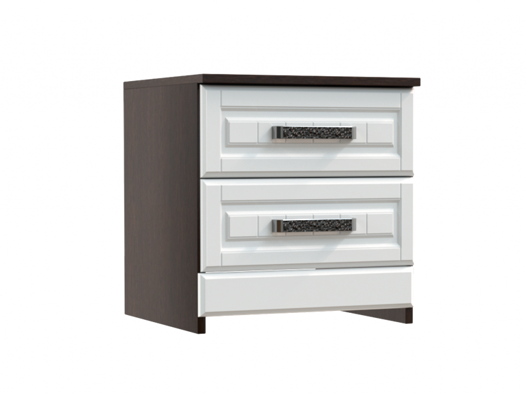 Тумба прикроватная НКМ ВЕНЕЦИЯ-1 Секция-12 400х503х440 см венге/белое дерево