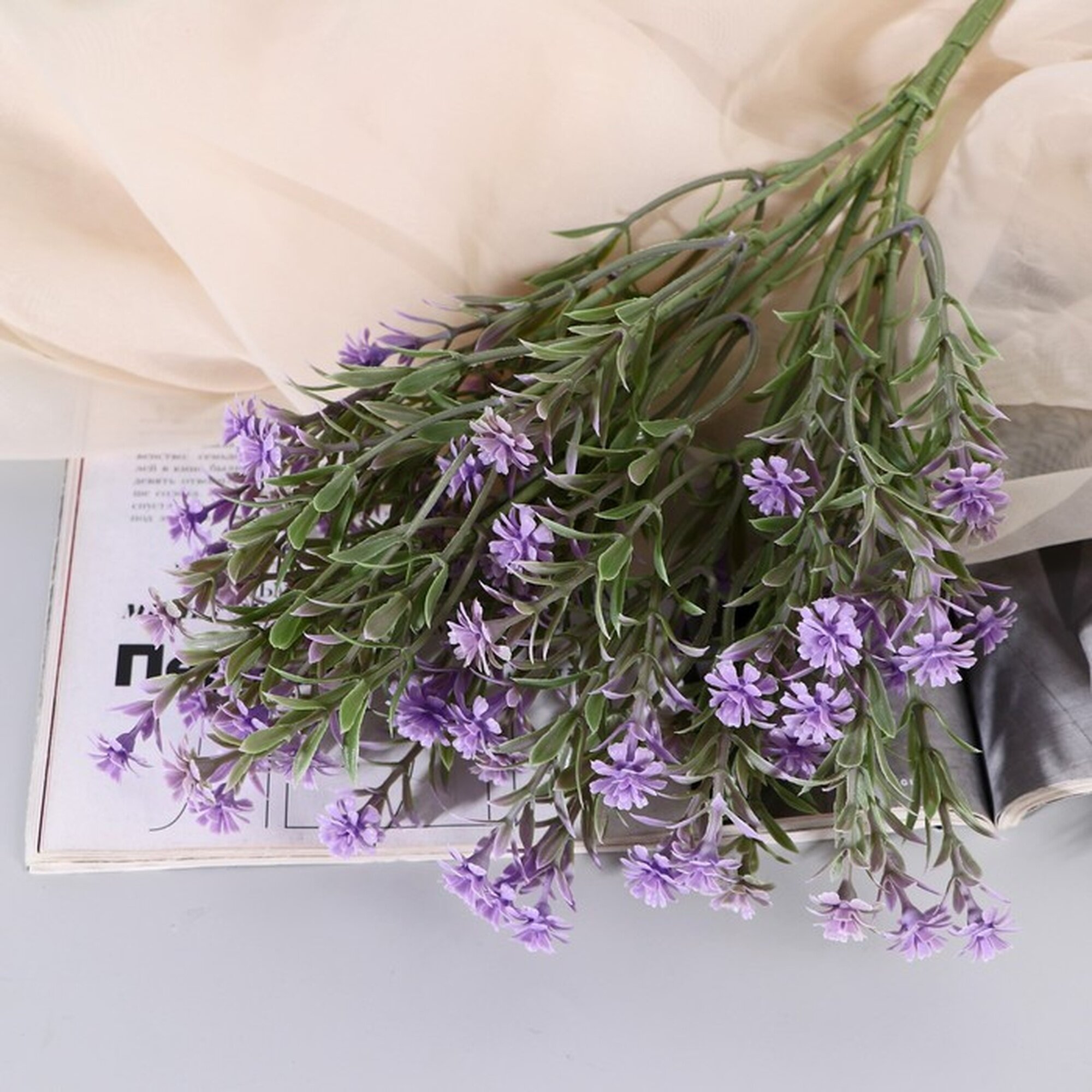 Букет искусственный Сима-ленд «Армерия галант» пластик 33 см