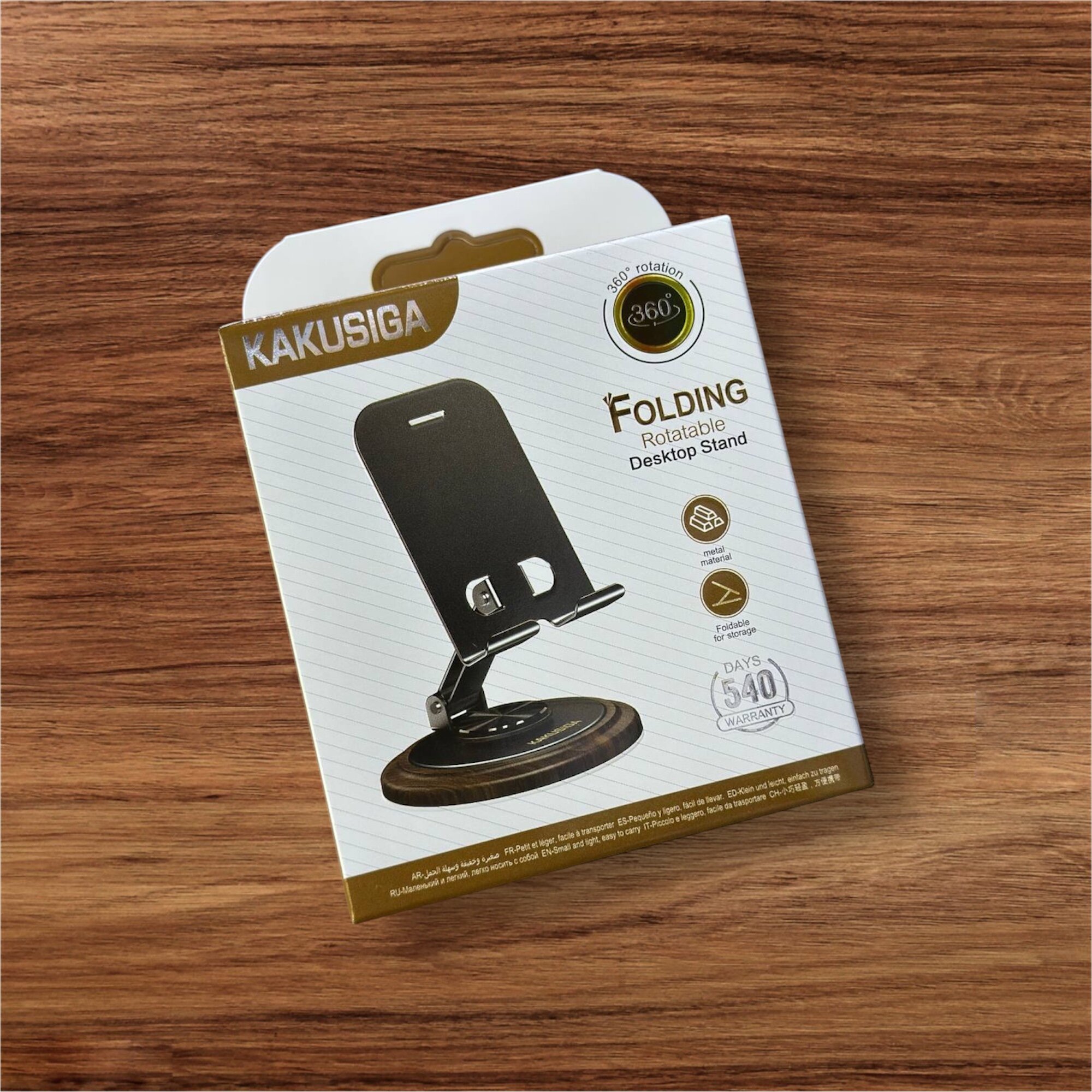Подставка для телефона KAKUSIGA Folding Rotatable Desktop Stand — фото 1