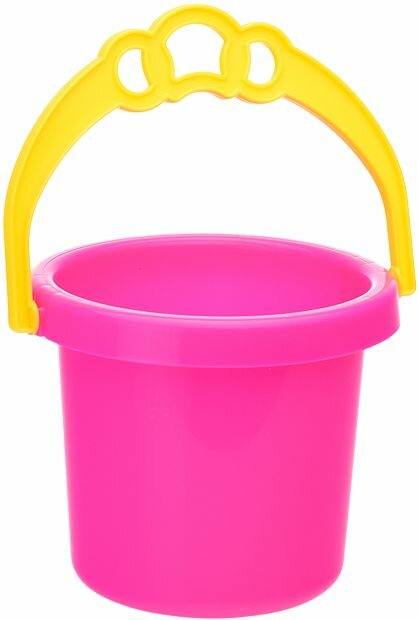 Ведерко для игр с песком объем 08 л детская пластиковая игрушка для песочницы