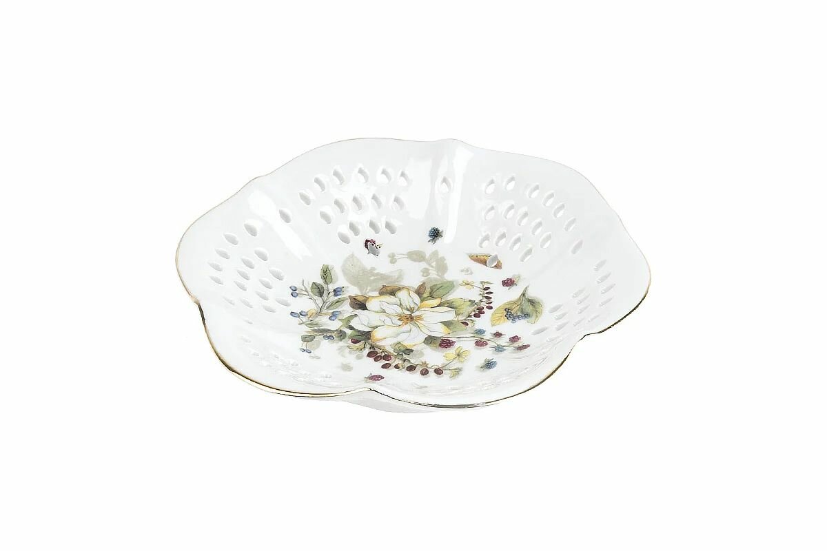 Конфетница Шиповник фарфор. 15см Nouvelle