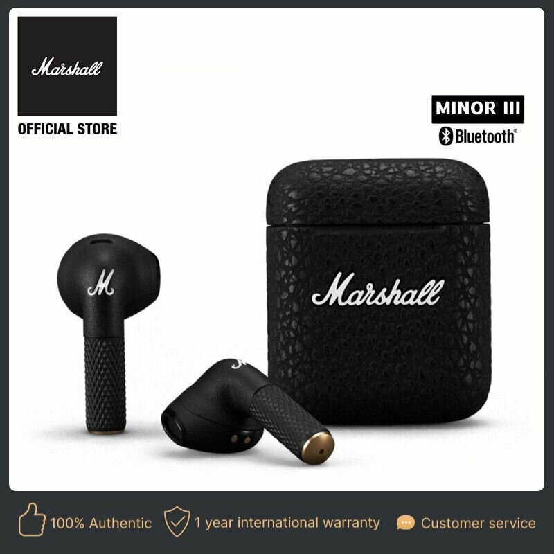 Marshall Mode II2/ MINOR III3 настоящая беспроводная Bluetooth-гарнитура с микрофоном, спортивная гарнитура-вкладыш, игровая музыкальная водонепроницаемая гарнитура