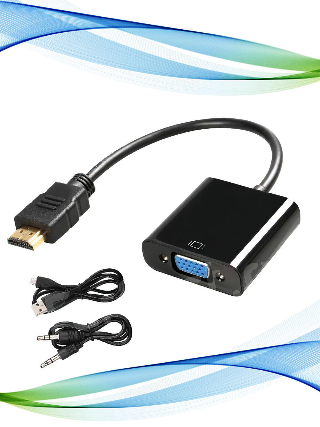 HDMI–VGA Аудио Адаптер – Универсальное решение для ваших современных устройств!