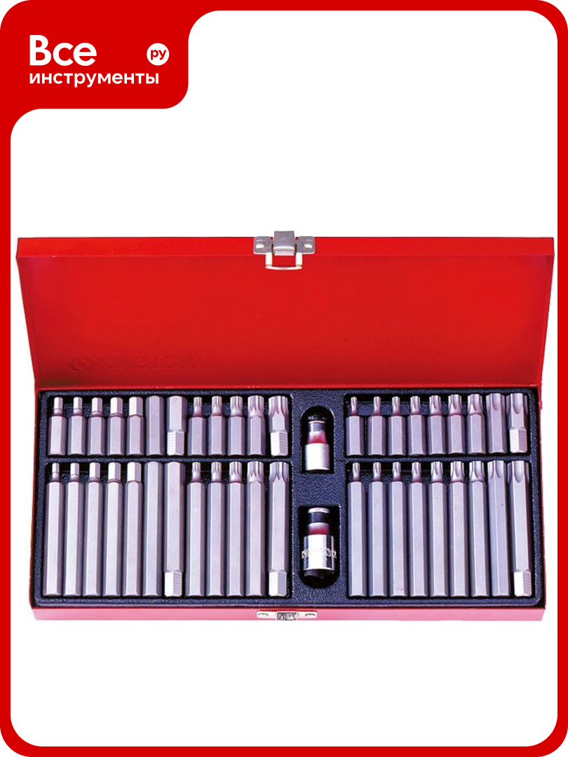 Набор вставок бит KING TONY 10 мм TORX SPLINE HEX 44 предмета 1044CQ