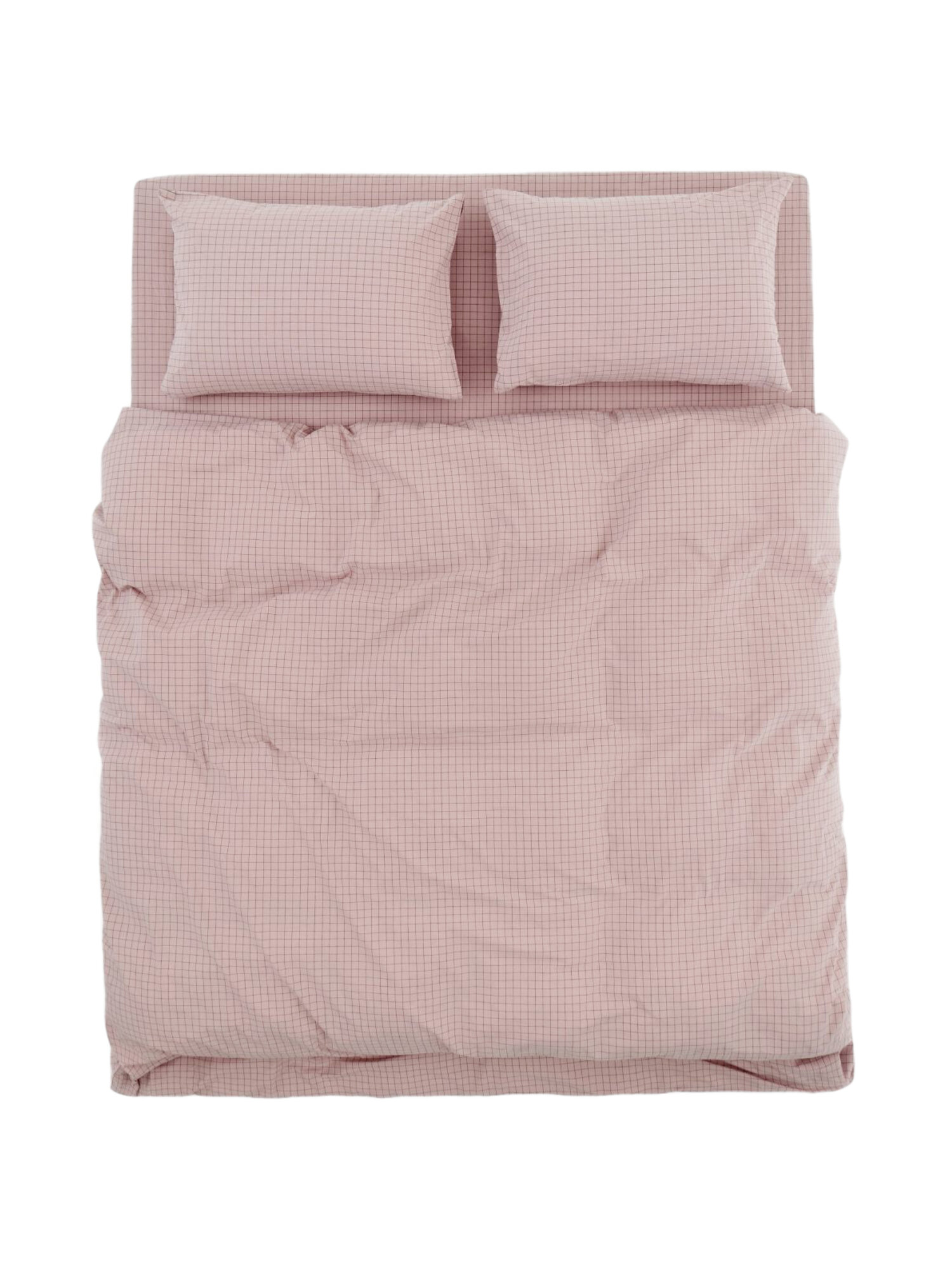 Пододеяльник MORФEUS (морфеус) - Melange Rose Check (розовый в клетку)- 220х200, вареный хлопок