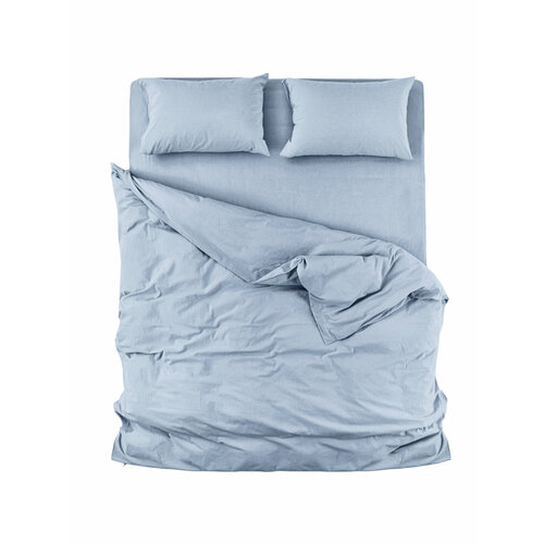 Пододеяльник MORФEUS (морфеус) - Melange Blue-gray (серо-голубой)- 220х200 - вареный хлопок