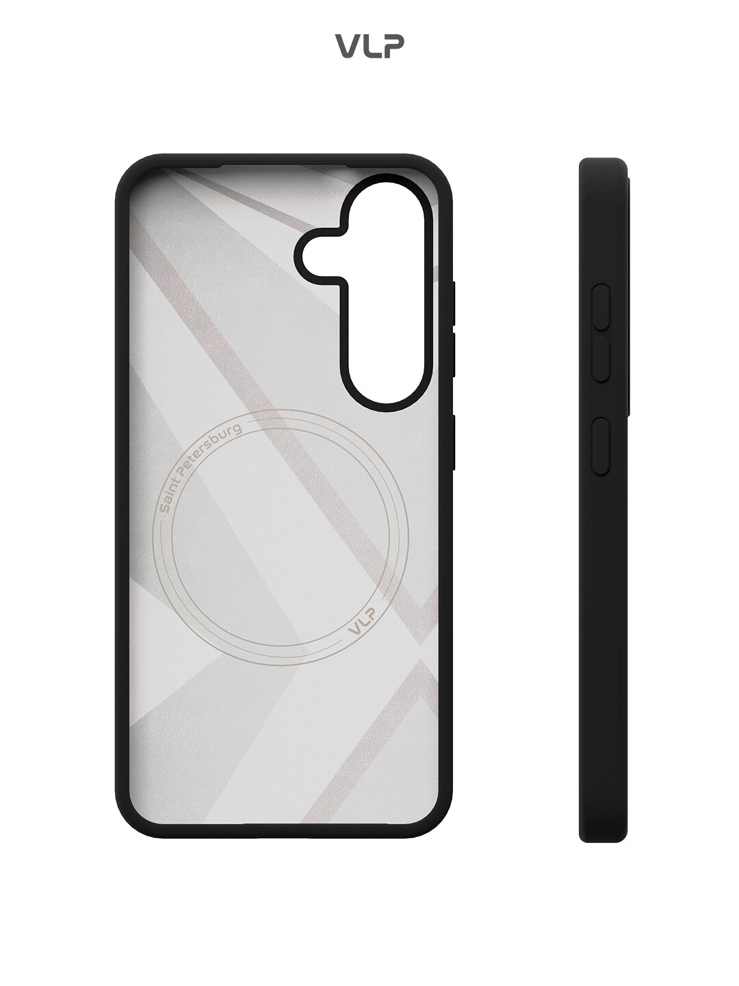 Чехол зна Samsung S25 Plus с MagSafe Aster Case VLP, черный — фото 1