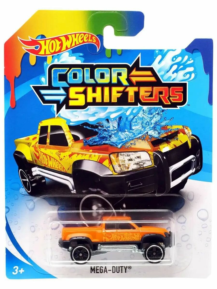 Машинка Hot Wheels меняющая цвет Mega-Duty Color Shifters CFM51