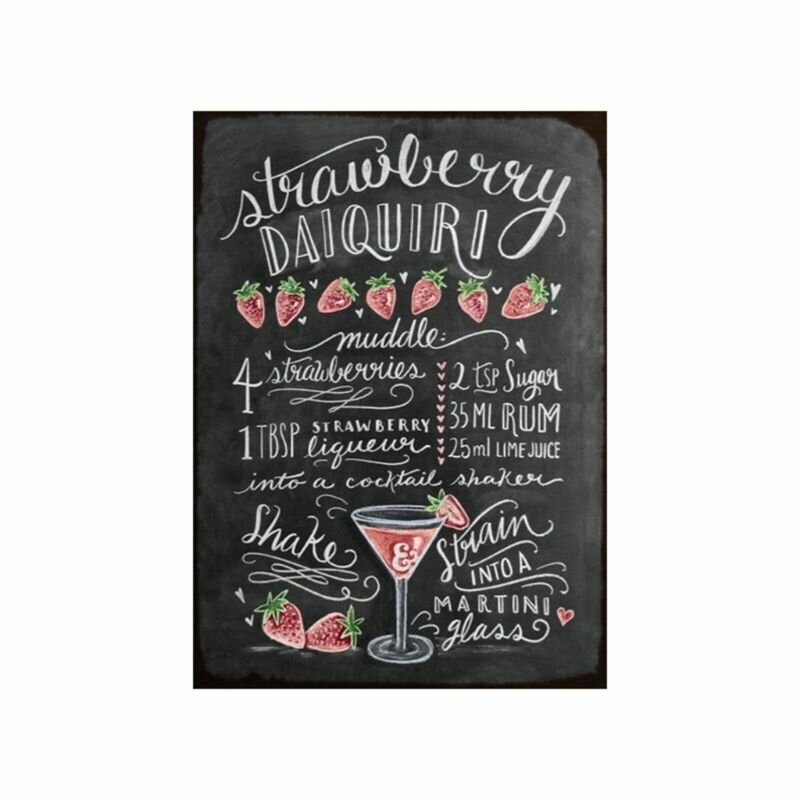 Декоративная меловая доска из жести