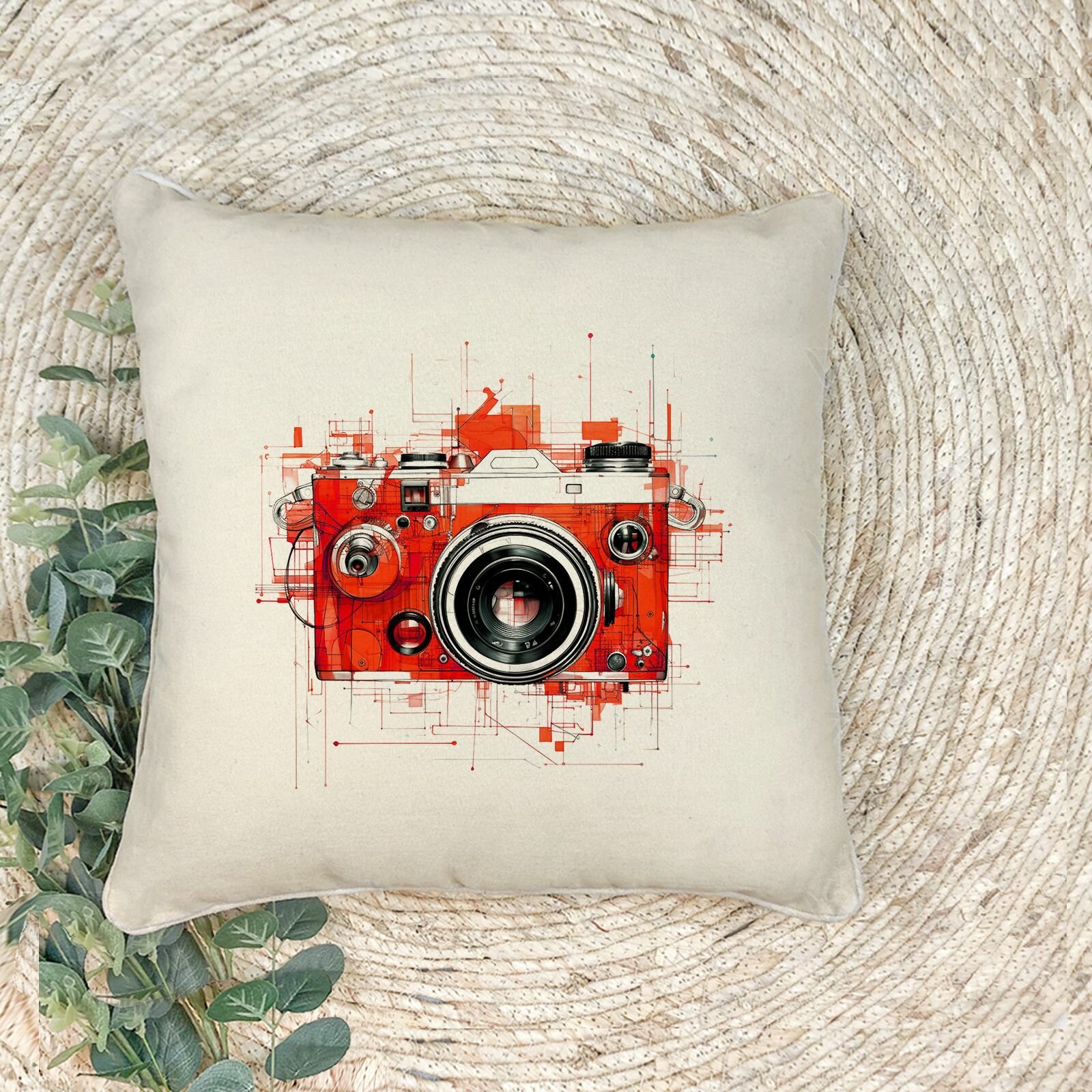 Наволочка для декоративной подушки "FOTOGRAF", 41х41 см, эко-ткань хлопок/полиэфир