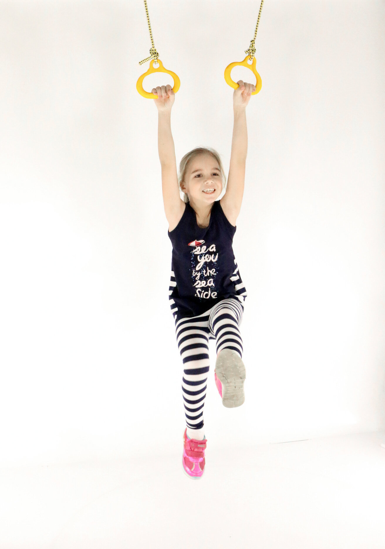 Кольца гимнастические Kemfer F0000014377, 2 шт, желтые, пластиковые, 10 см — фото 1