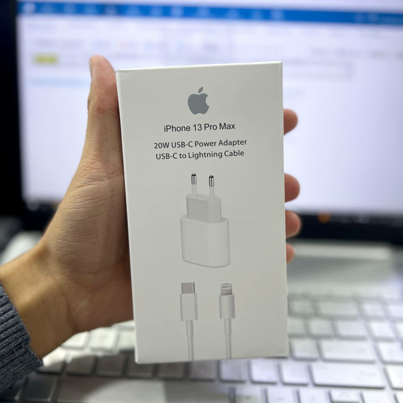 Зарядное устройство для iPhone, быстрая зарядка, 20 Вт, с кабелем Type-C на Lightning