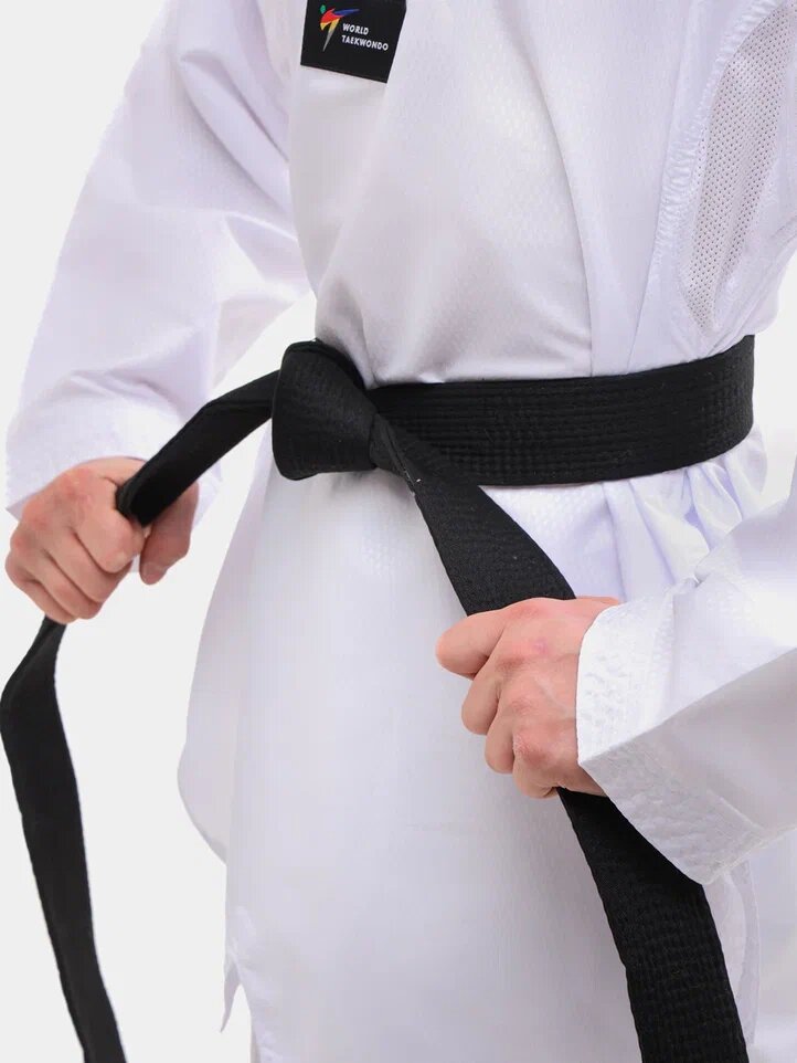 Кимоно для тхэквондо Tusah Sparring uniform, сертификат WT, размер 150/160/120/140/190/130/170/180/200, white — фото 1
