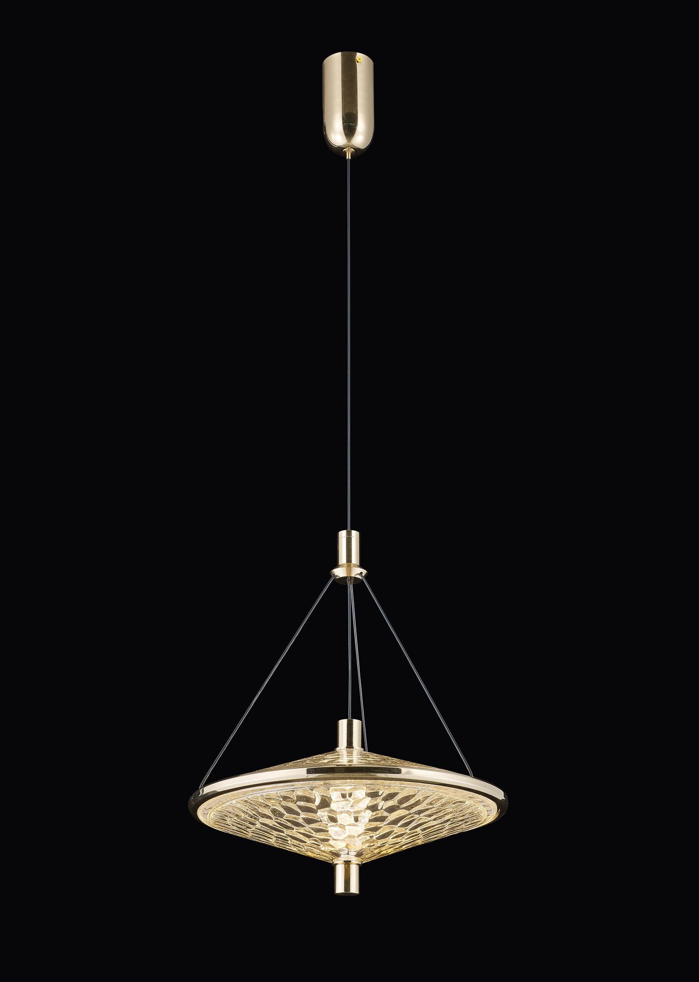 Подвесная лампа MD88340-320C, прозрачный хрусталь, регулируемая высота