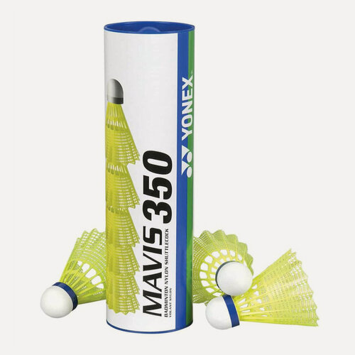 Изображение товара Воланы для бадминтона Yonex Mavis 350 x6 Yellow, Средняя скорость