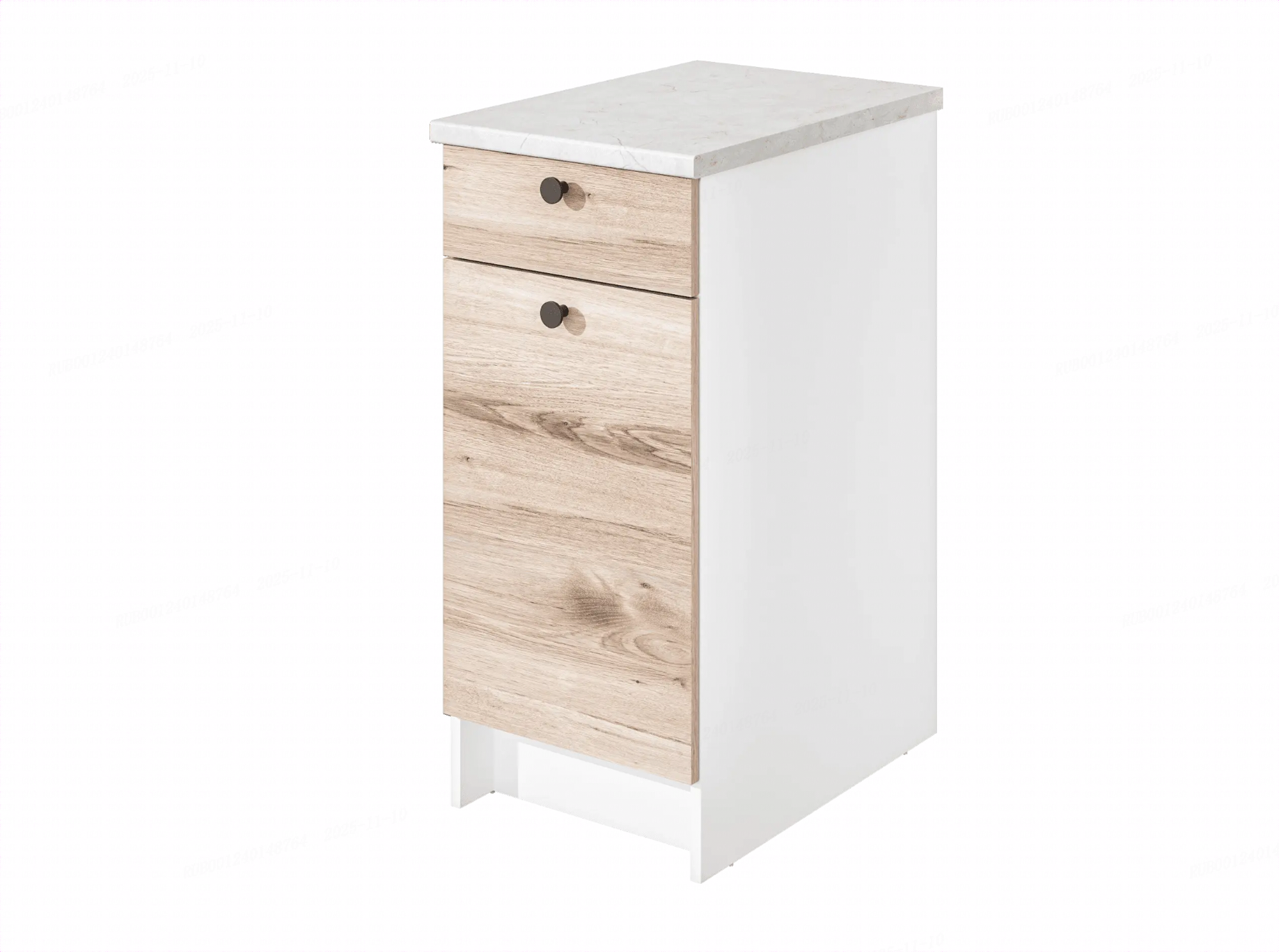 Шкаф кухонный напольный ModulE модульный с ящиком и столешницей 40x91x61см  дуб светлый