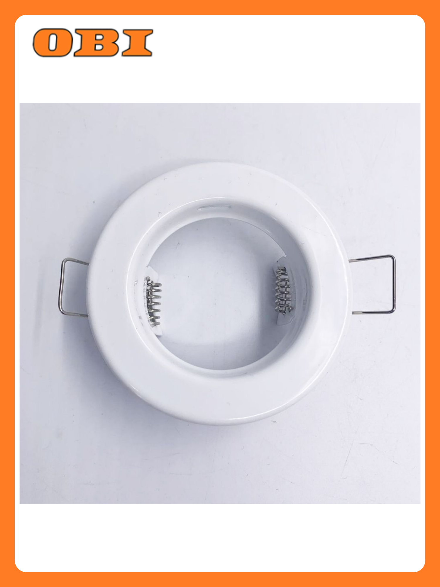 Встраиваемый светильник GU5.3 белый 50 Вт круглый потолочный