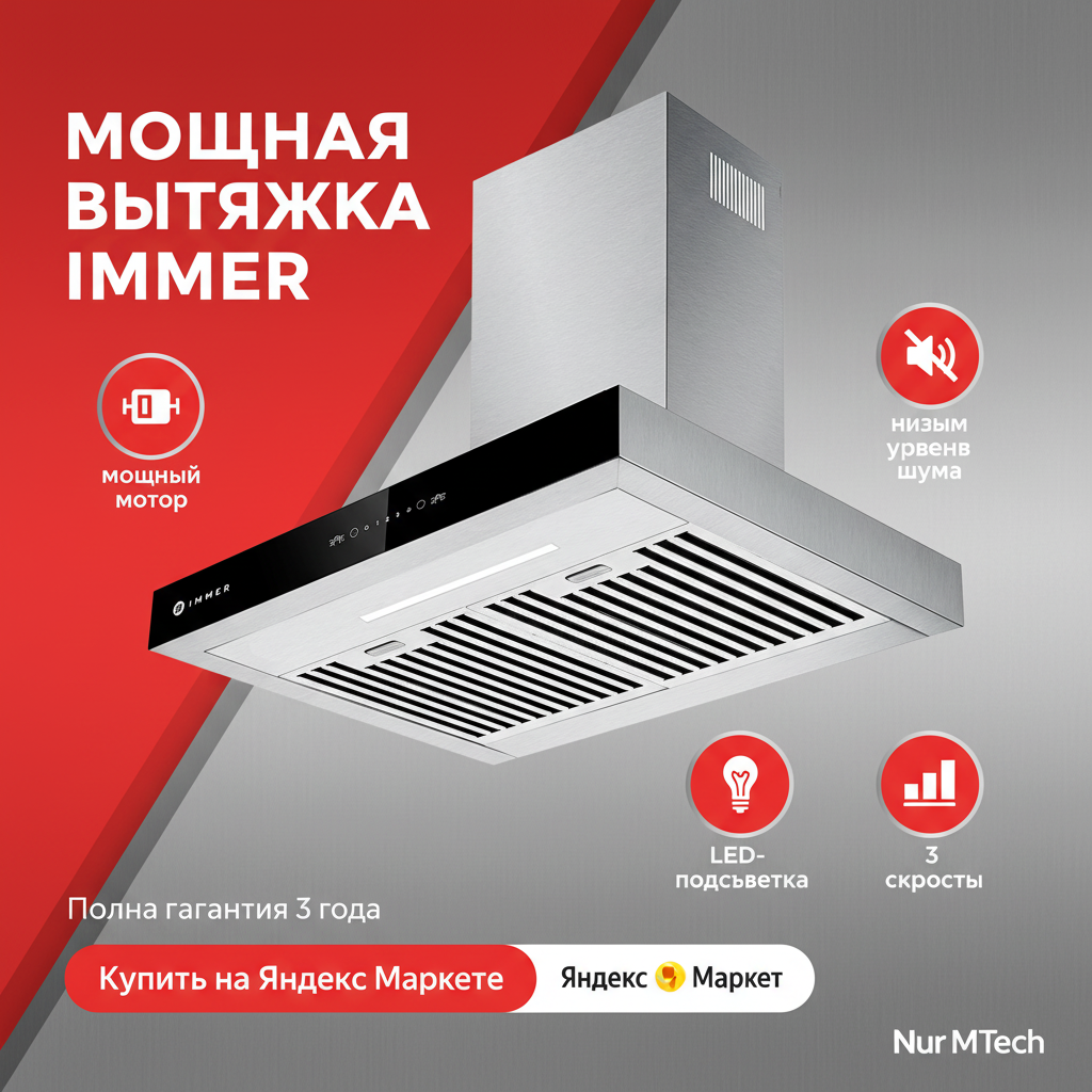 Вытяжка Immer HT6002S — фото 1