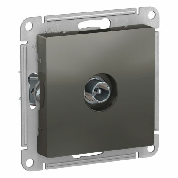 2 шт. Systeme Electric AtlasDesign Сталь , Розетка TV оконечная 1DB, механизм, ATN000991