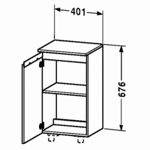 Тумба Duravit D-CODE 9662 белая