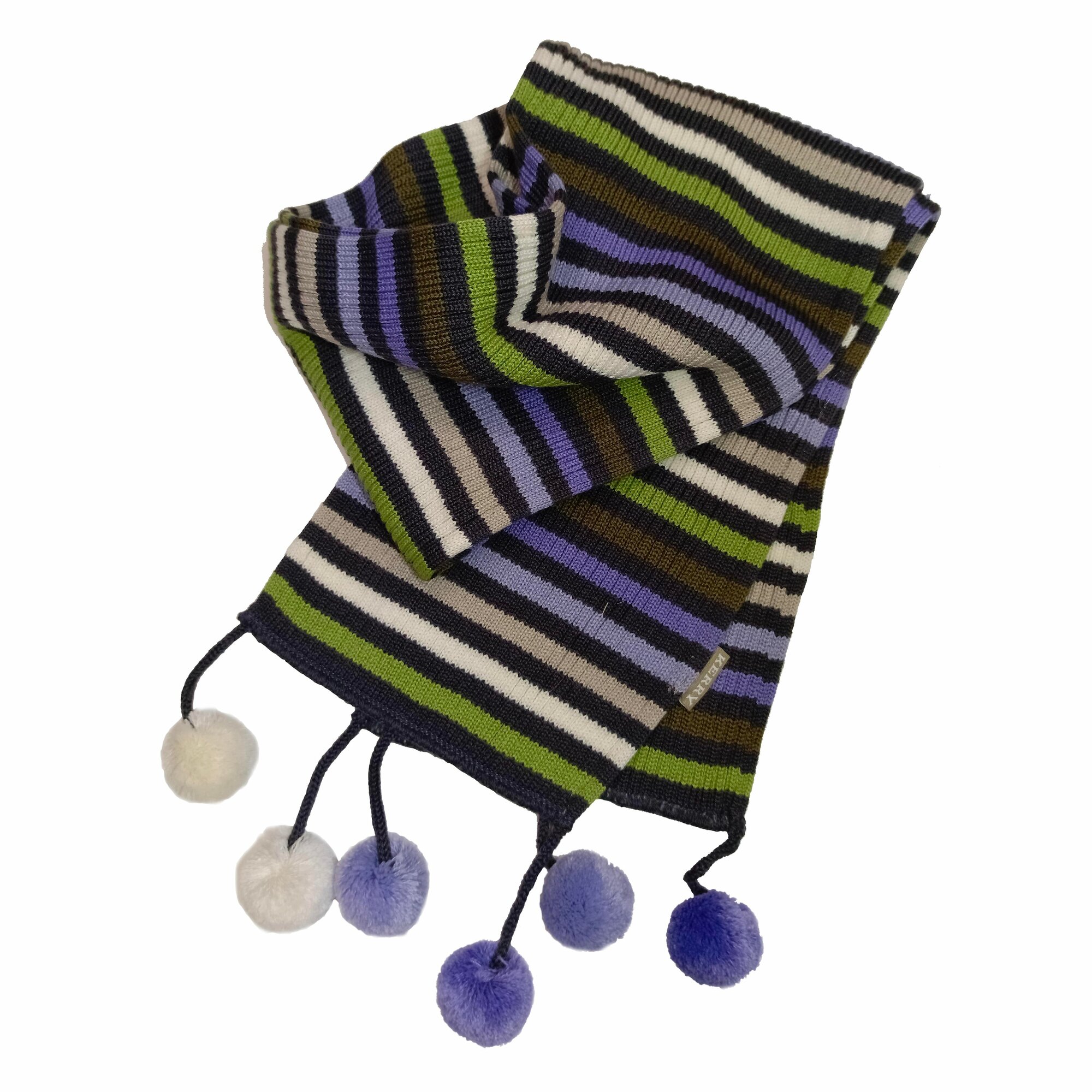 Шарф KERRY Базовая коллекция для девочек сиреневый/бежевый