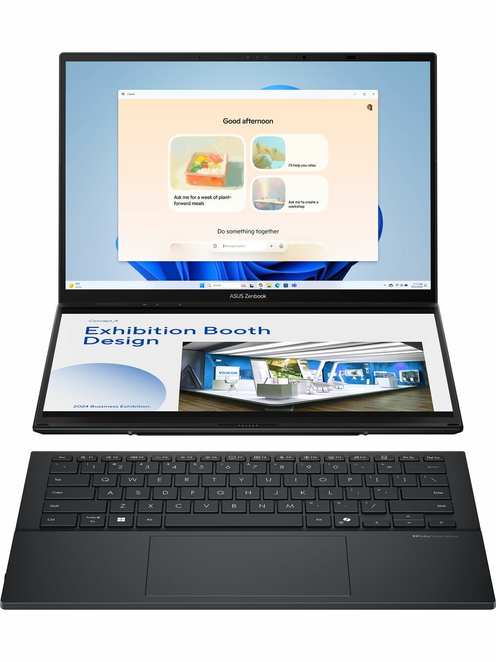 Ноутбук ASUS UX8406CA-QL211X Duo Touch 14+14" (90NB14X1-M00BD0)