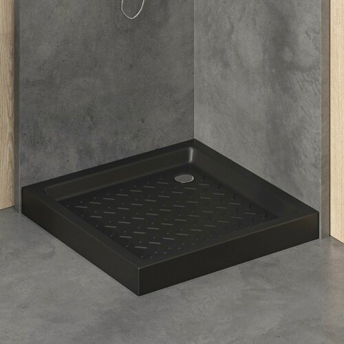 Изображение товара Поддон для душа квадратный керамический RGW CR B Черный 900x900