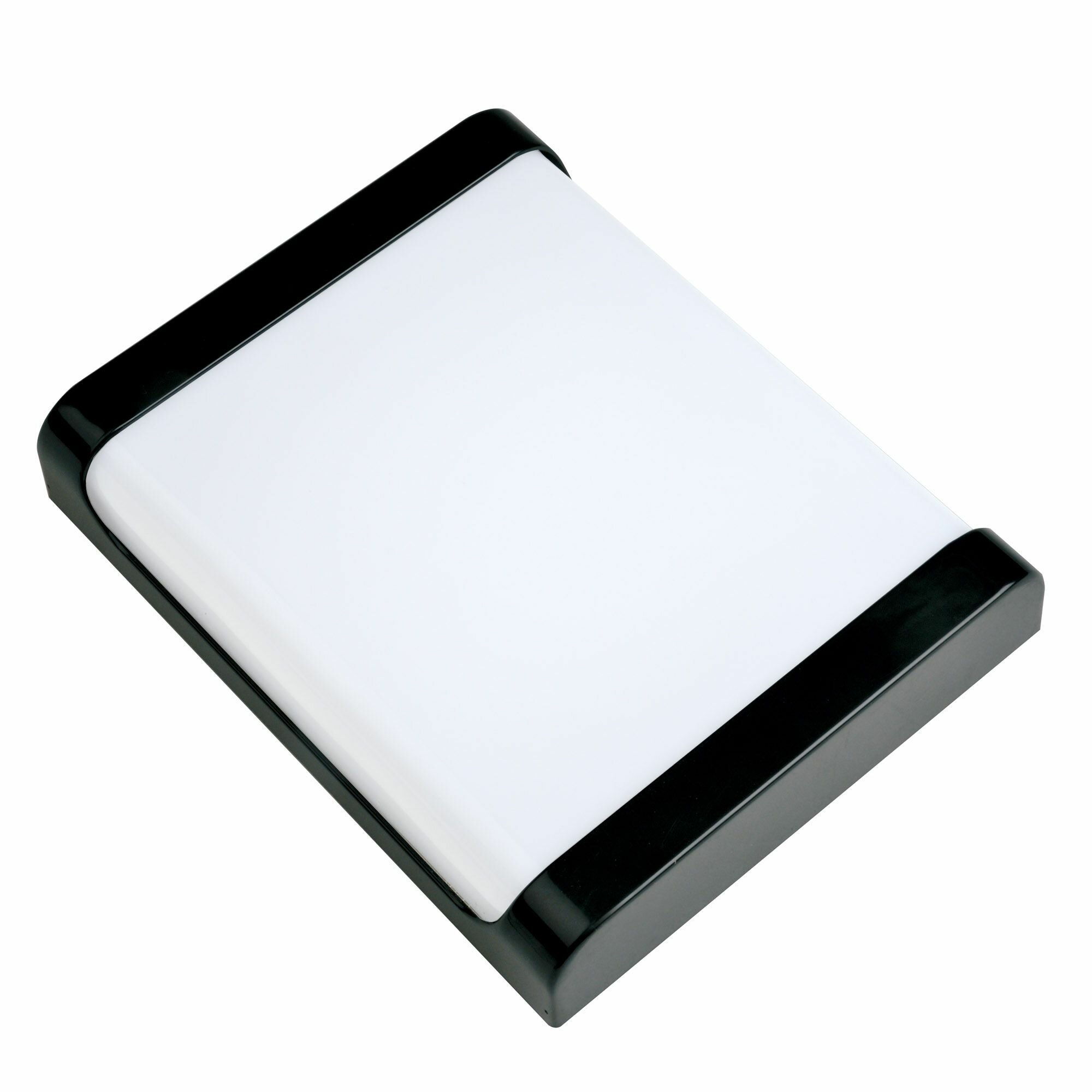 Светильник светодиодный влагозащищенный. Прямоугольник. Белый свет 4000K IP65 черный Volpe.