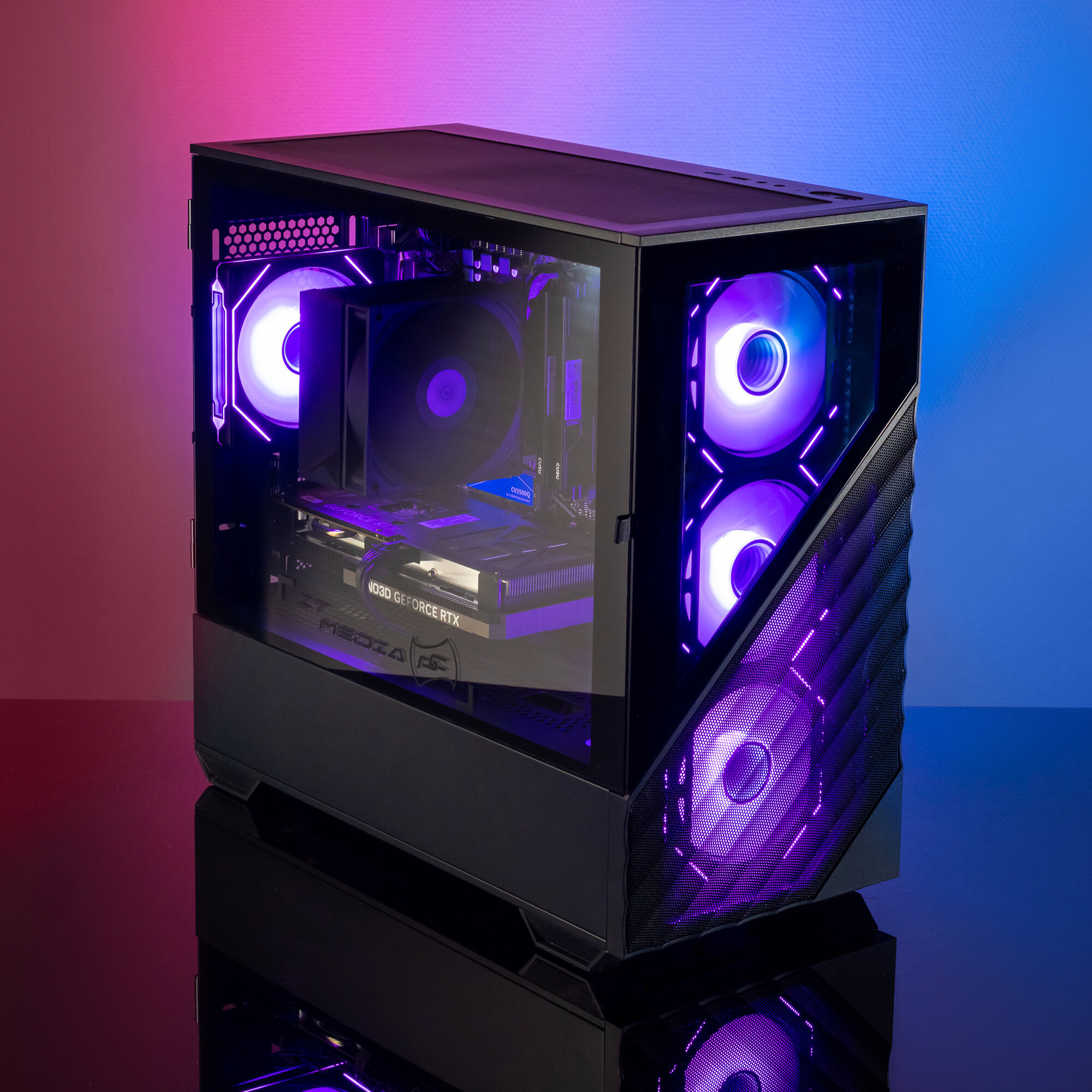 Игровой компьютер i7 7700 | RX 580 | 16 RAM | 512 SSD | black | "DKD7 Monolith"