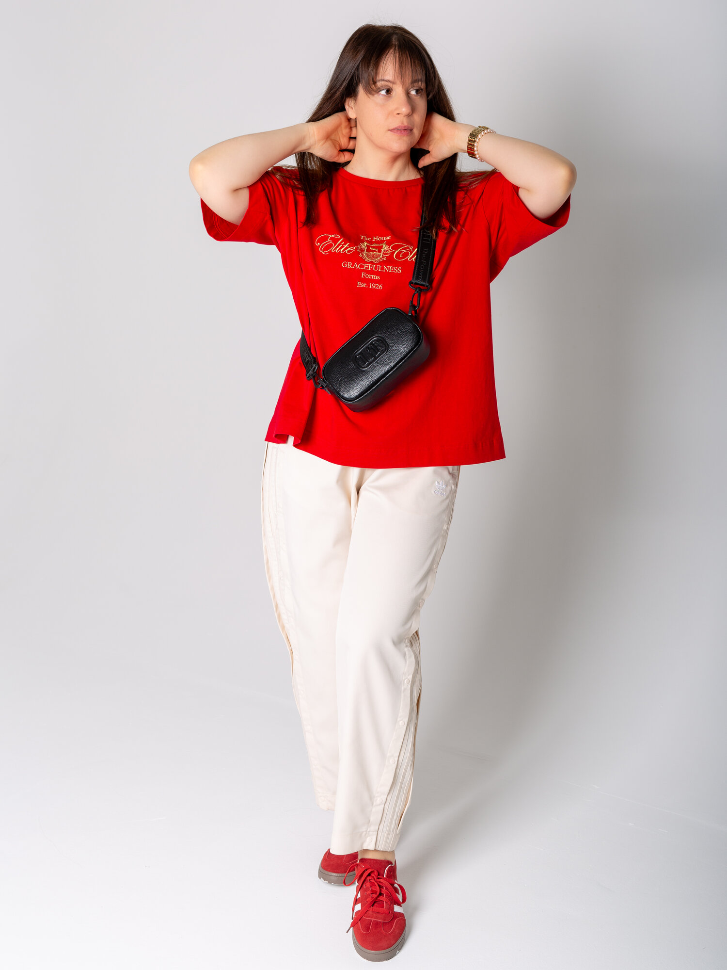 Сумка кросс-боди LANOTTI, фактура зернистая, черный — фото 1