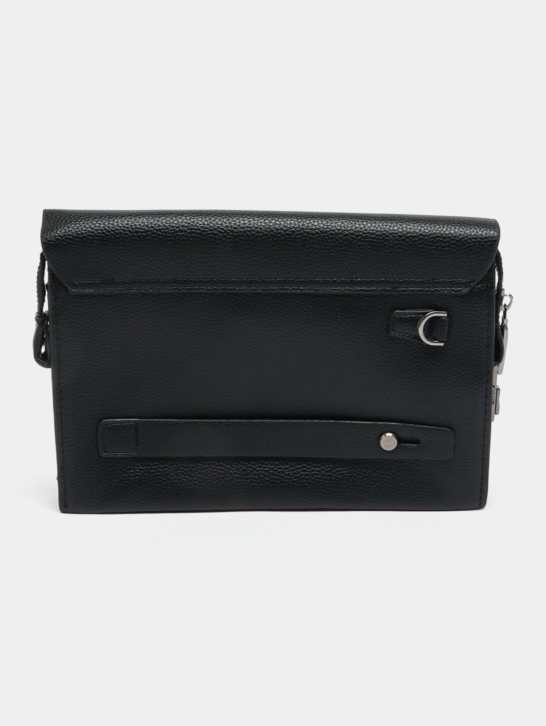 Портмоне, фактура гладкая, черный — фото 1