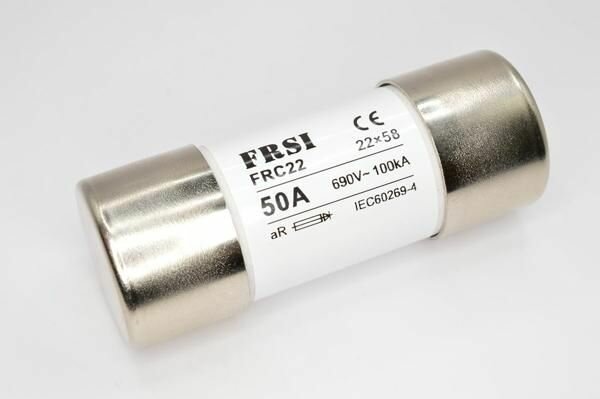 Предохранитель FRZ FRC22 690/700V 50A AR Предохранитель быстродействующий aR 50А 690В AC/700В DC 22x58мм 1шт