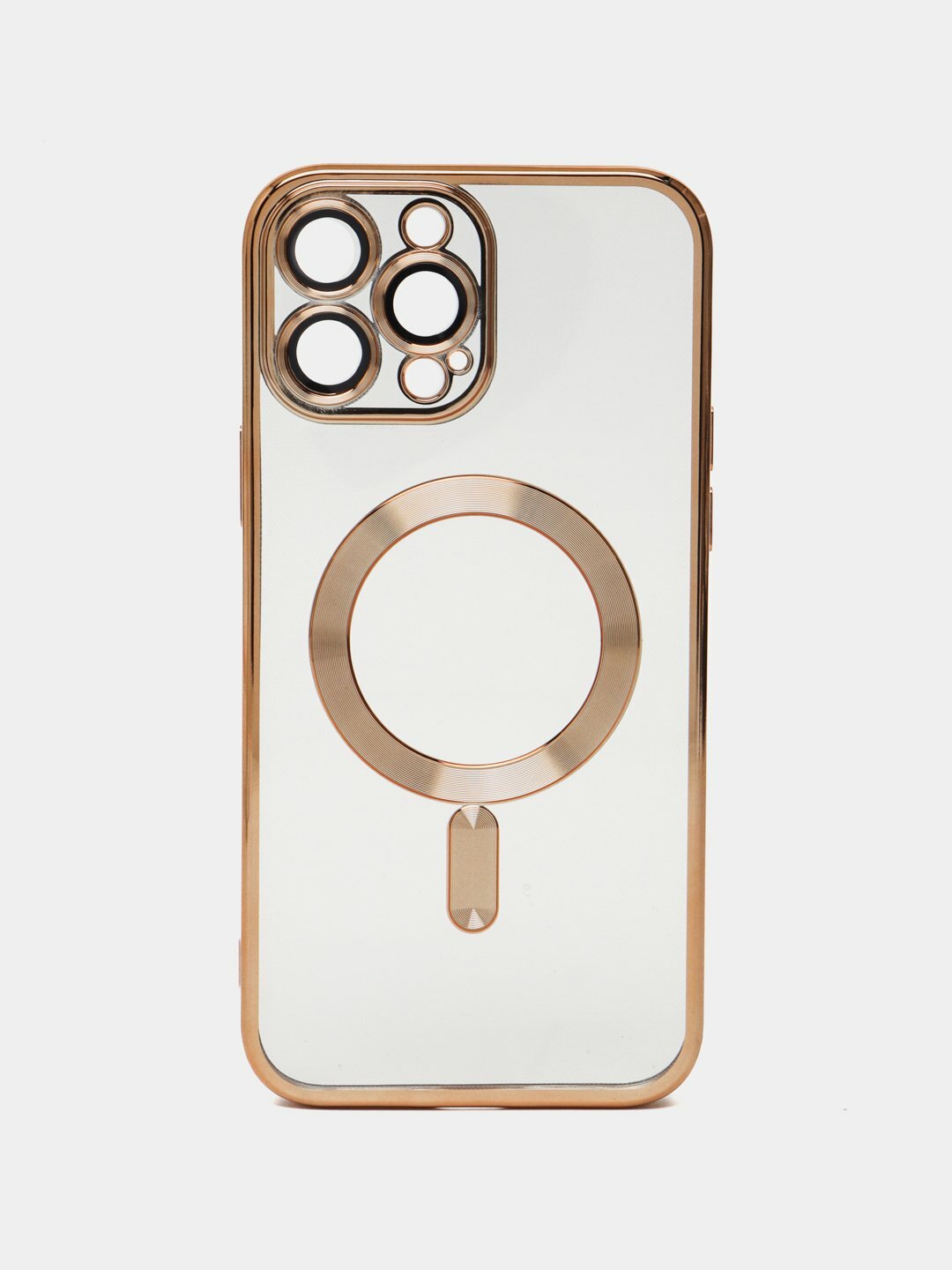 Чехол для iPhone 14 Pro Max Magsafe, прозрачный, силиконовый — фото 1