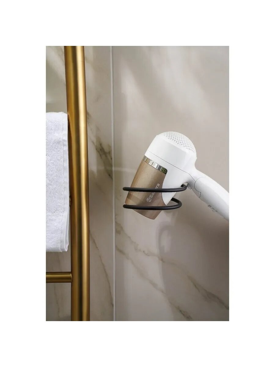 Стильный держатель для фена в чёрном цвете